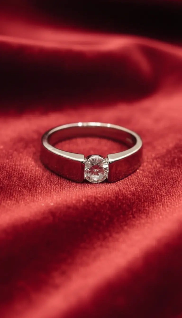 Attractive silver ring for males best for functions and casual wear