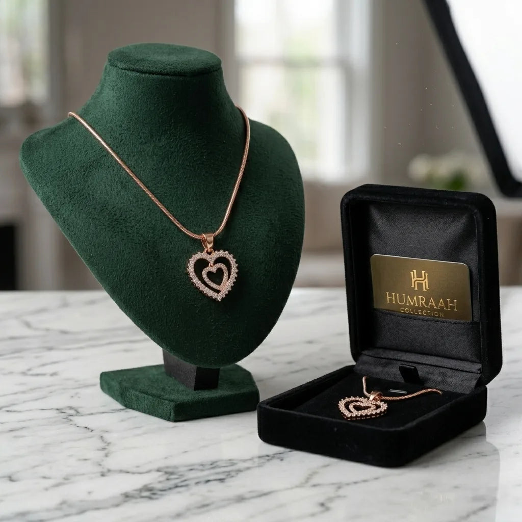 Celestial Charm Heart Shape Necklace for Beauties 👸