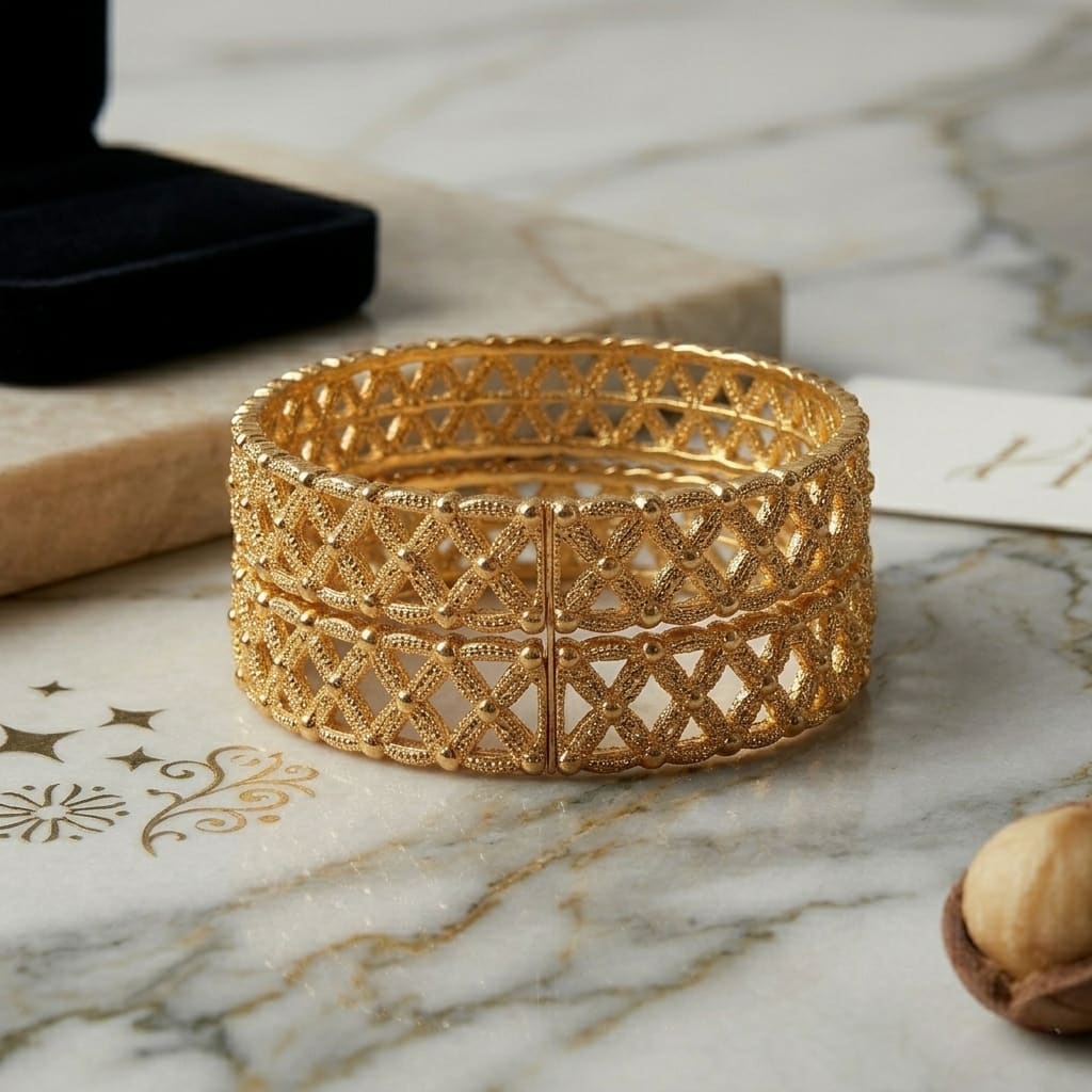 Royal Radiance Gold Bangles for Special Events