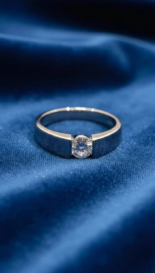 Shiny artificial diamond ring for males - add on to the male aesthetic looks 😎