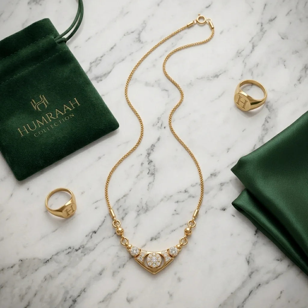 Timeless Golden Grace Necklace for Ladies. 😺