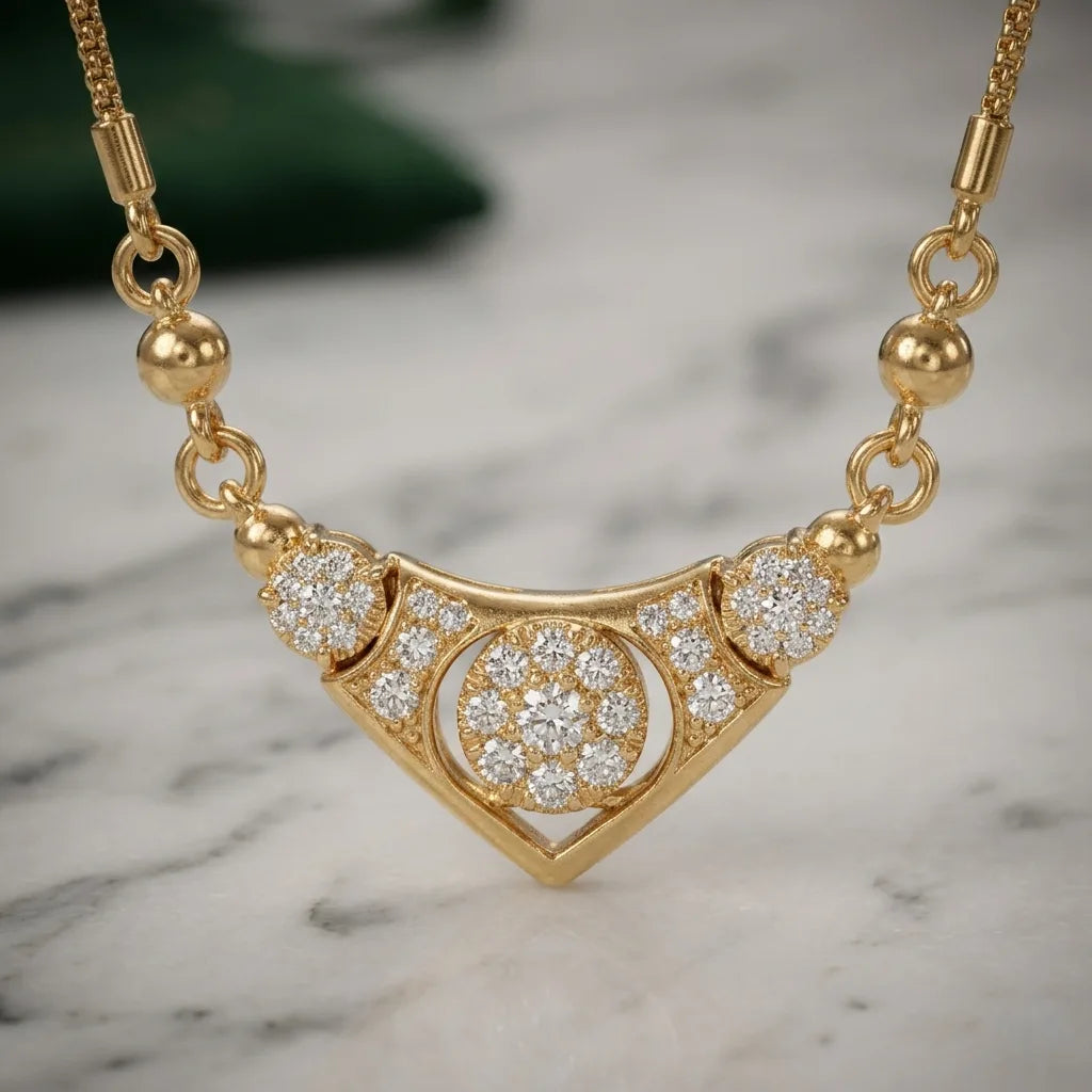Timeless Golden Grace Necklace for Ladies. 😺