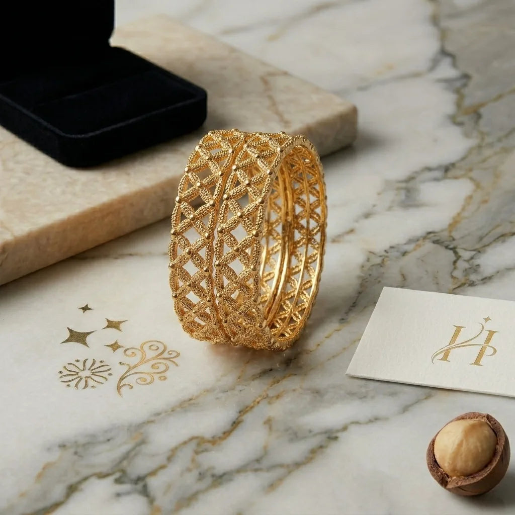 Royal Radiance Gold Bangles for Special Events