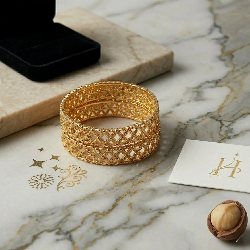 Royal Radiance Gold Bangles for Special Events